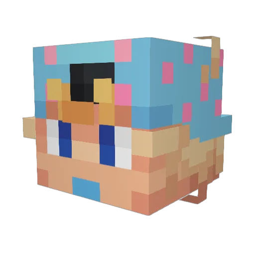 JustRami Minecraft avatar head, 3D render
