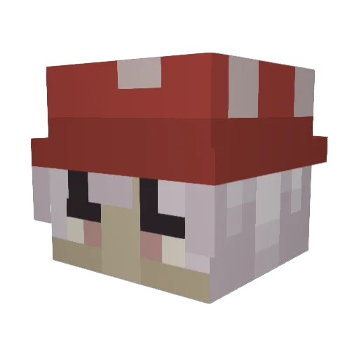 JustRand0mTV Minecraft avatar head, 3D render