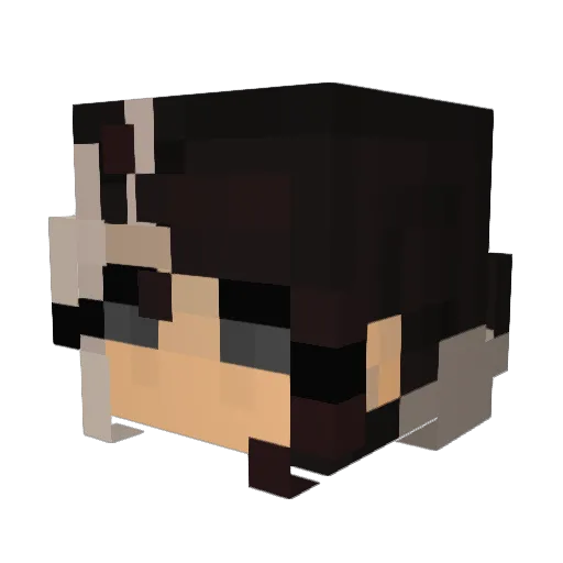 JustResonance Minecraft avatar head, 3D render