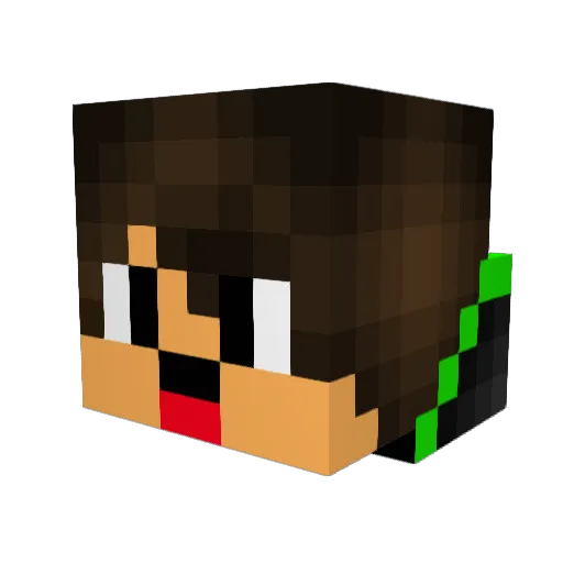 JustRespect Minecraft avatar head, 3D render