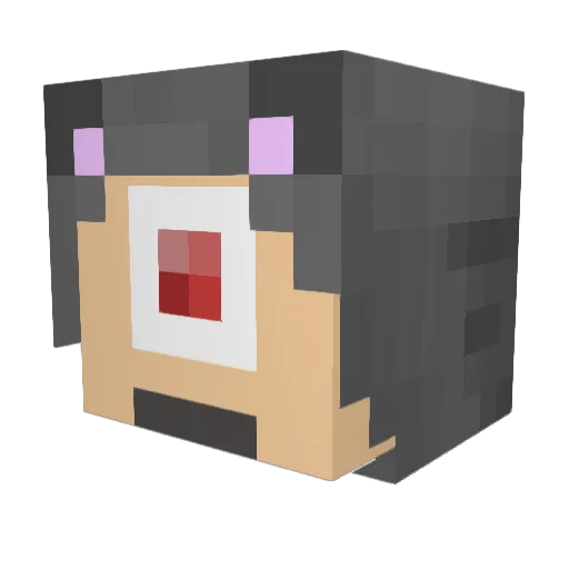 JustRonald Minecraft avatar head, 3D render