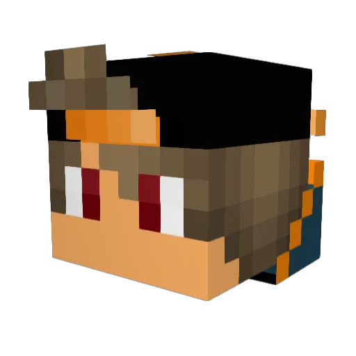 JustRyota3 Minecraft avatar head, 3D render