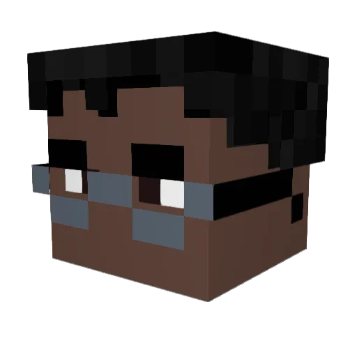 JustSebZx Minecraft avatar head, 3D render