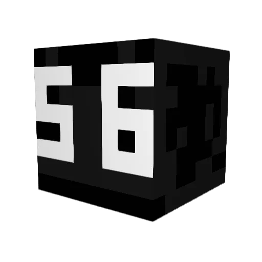 JustShort Minecraft avatar head, 3D render
