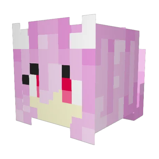 JustShuna Minecraft avatar head, 3D render