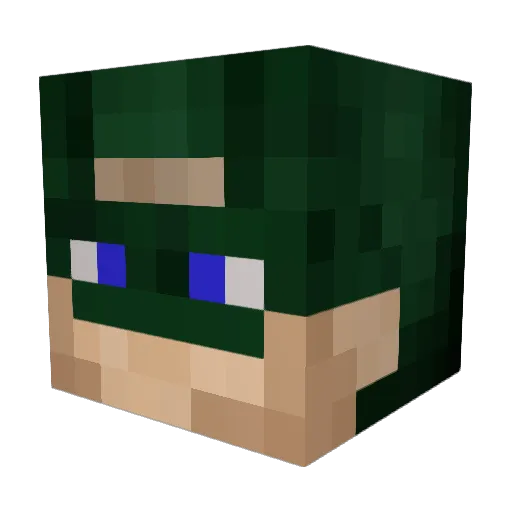 JustSilvan Minecraft avatar head, 3D render