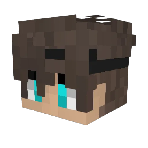 JustSimpon Minecraft avatar head, 3D render