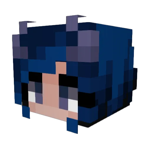 JustSmurfie Minecraft avatar head, 3D render