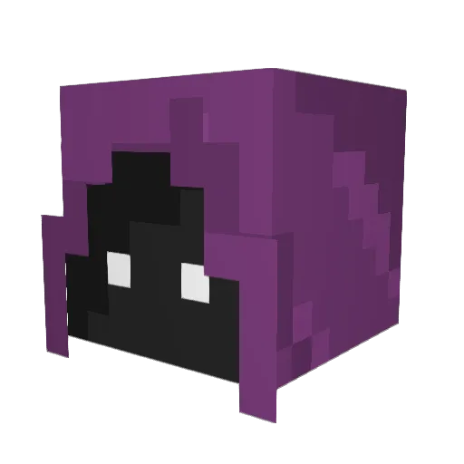 JustSmurfik Minecraft avatar head, 3D render