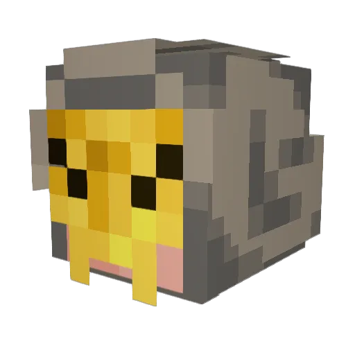JustSomeFemboi Minecraft avatar head, 3D render