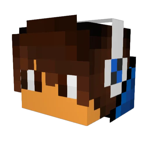 JustSomeGuy54 Minecraft avatar head, 3D render