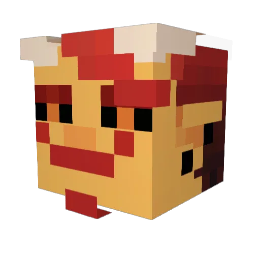 JustSomePajas Minecraft avatar head, 3D render