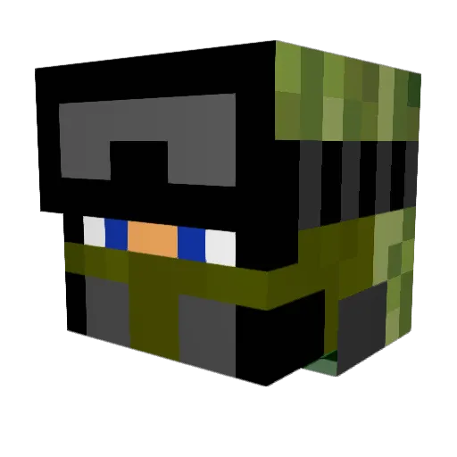 JustSomeRussian Minecraft avatar head, 3D render