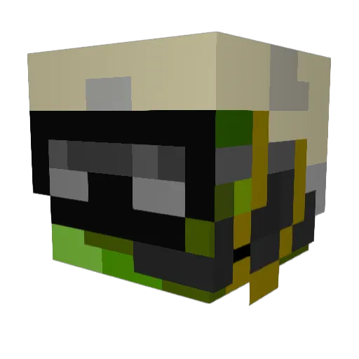 JustSomeoneHere Minecraft avatar head, 3D render
