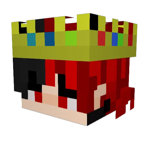 JustSterv Minecraft avatar head, 3D render