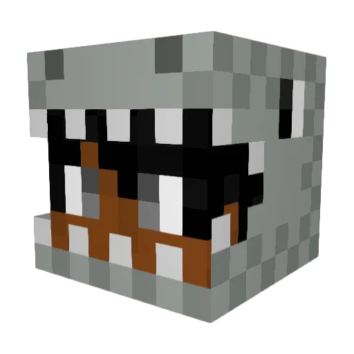 JustSupun Minecraft avatar head, 3D render