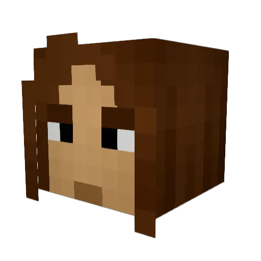 JustTarzan Minecraft avatar head, 3D render
