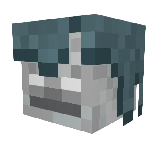 JustUs2107 Minecraft avatar head, 3D render
