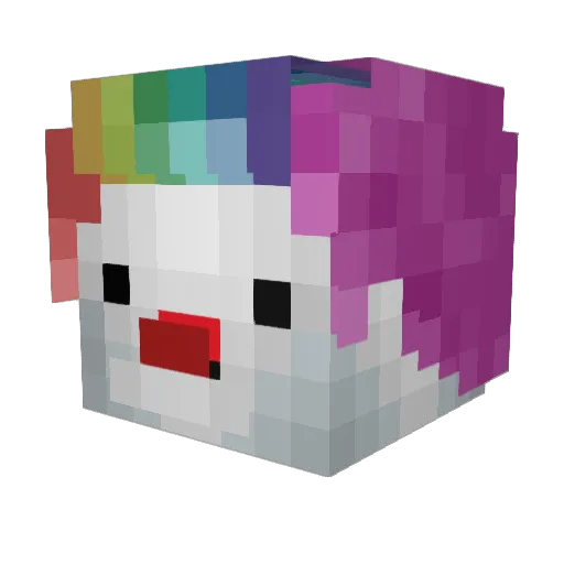 JustVLTino Minecraft avatar head, 3D render