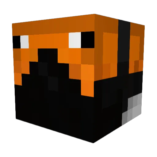 JustVelkhh Minecraft avatar head, 3D render
