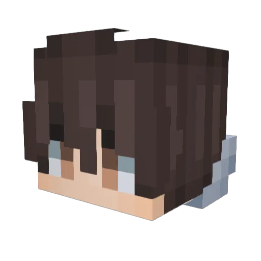JustVenik Minecraft avatar head, 3D render