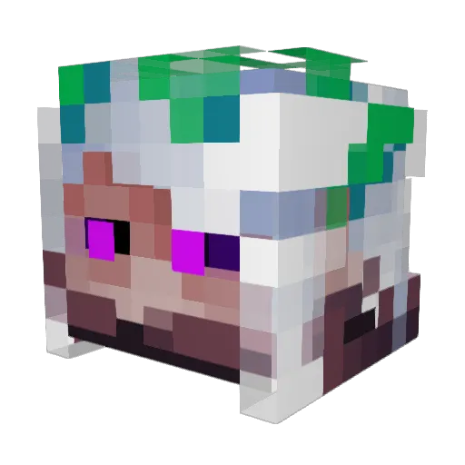 JustVixal Minecraft avatar head, 3D render