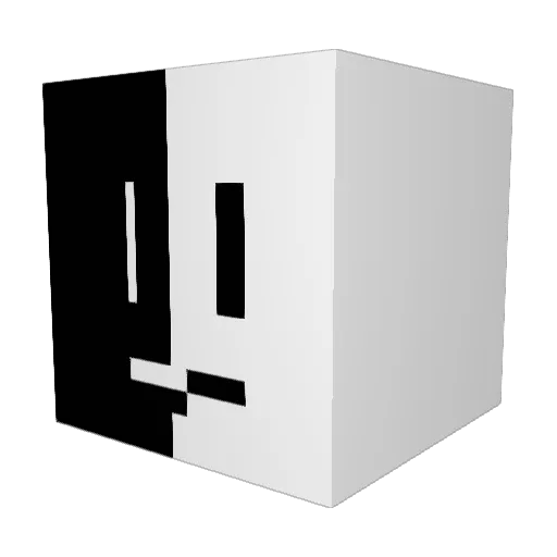 JustVxid Minecraft avatar head, 3D render