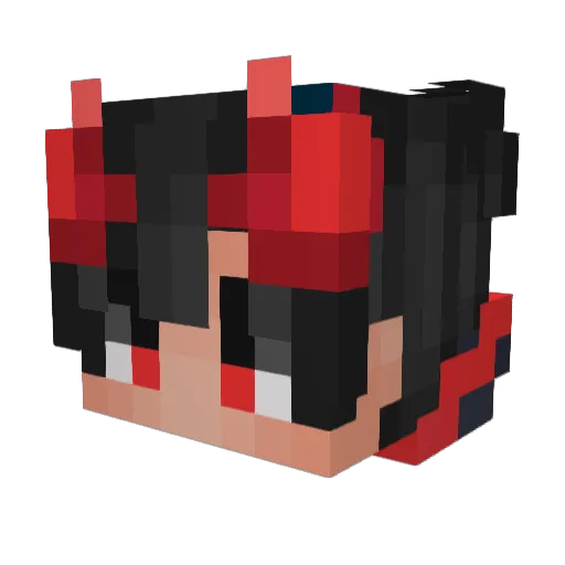 JustWillexe Minecraft avatar head, 3D render