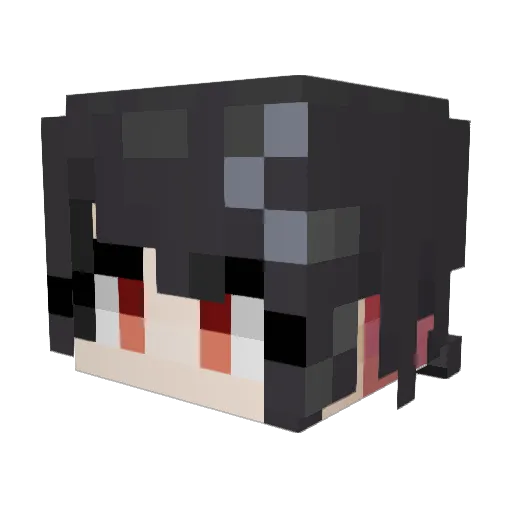 JustWojtas Minecraft avatar head, 3D render