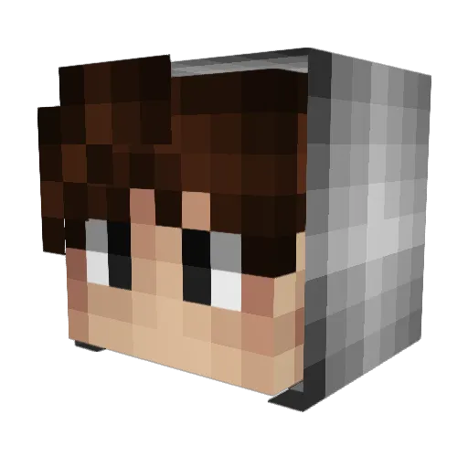 JustYasss Minecraft avatar head, 3D render