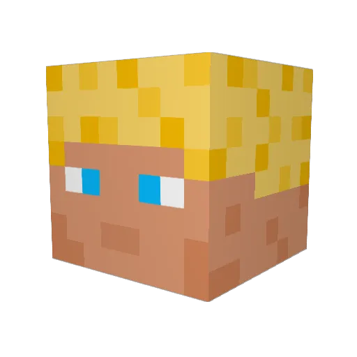 JustYigit07 Minecraft avatar head, 3D render