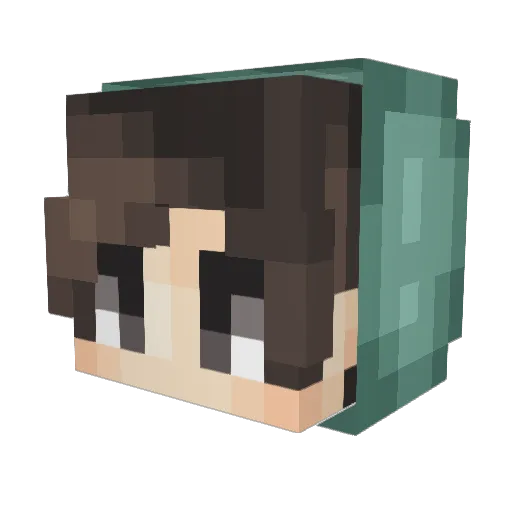 JustYoghurt Minecraft avatar head, 3D render