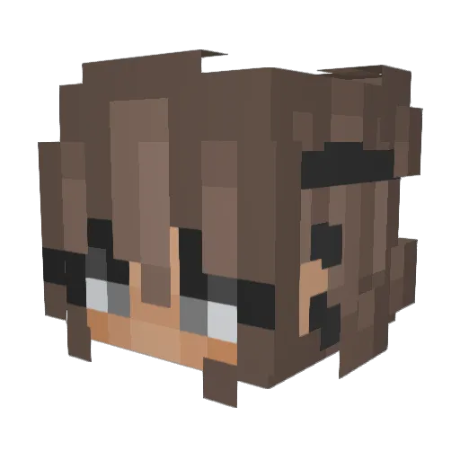 JustYoqurT Minecraft avatar head, 3D render
