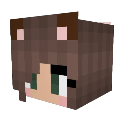 JustYourLips Minecraft avatar head, 3D render
