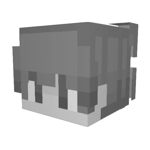 JustZein Minecraft avatar head, 3D render