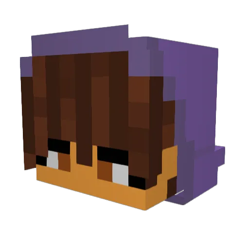 JustZendeta Minecraft avatar head, 3D render