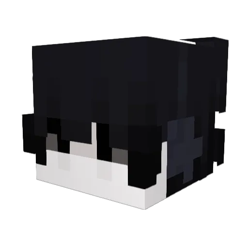 Just_AHD Minecraft avatar head, 3D render