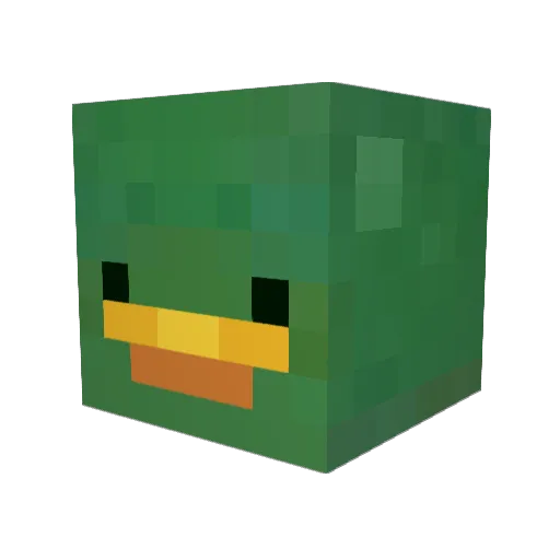 Just_AVZ Minecraft avatar head, 3D render