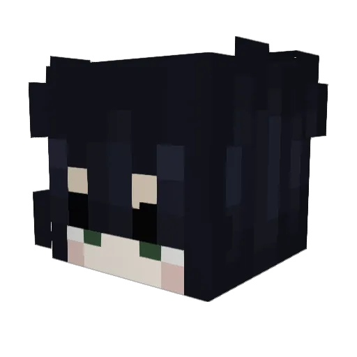 Just_A_Kai Minecraft avatar head, 3D render