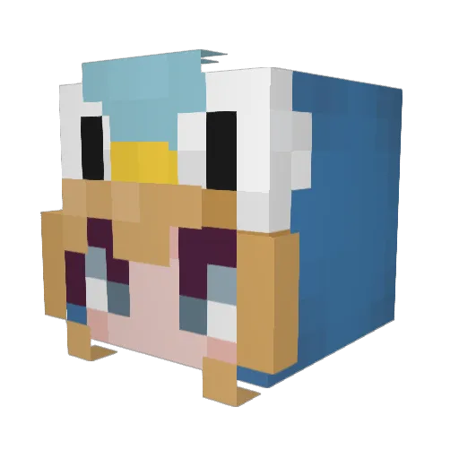 Just_A_Treat Minecraft avatar head, 3D render