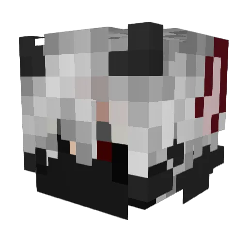 Just_Ace2 Minecraft avatar head, 3D render