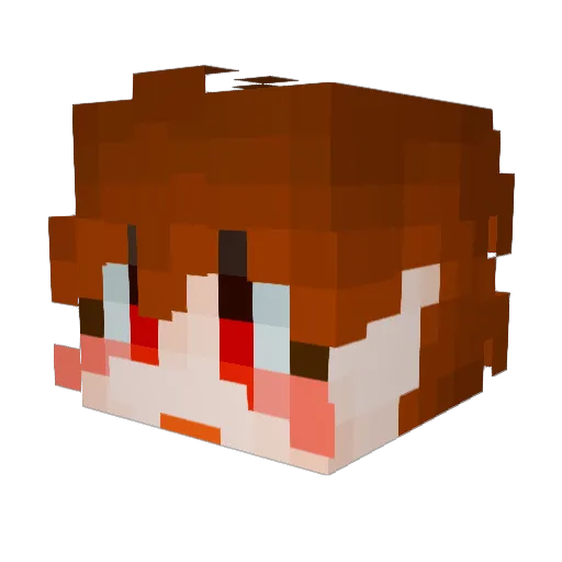 Just_Bird10 Minecraft avatar head, 3D render