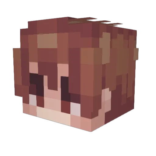 Just_Blizzard Minecraft avatar head, 3D render