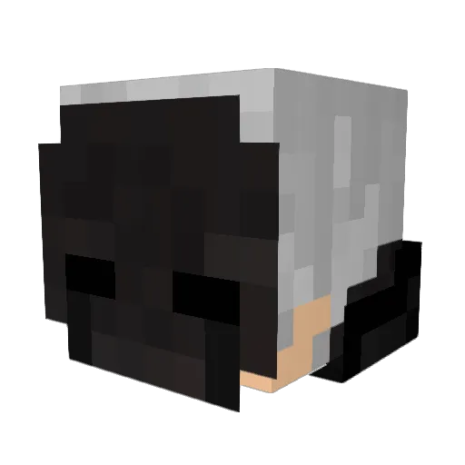 Just_Cupcake Minecraft avatar head, 3D render