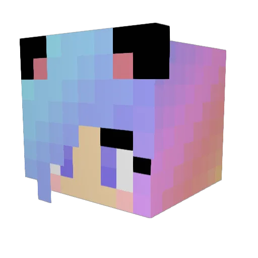 Just_EliXx Minecraft avatar head, 3D render