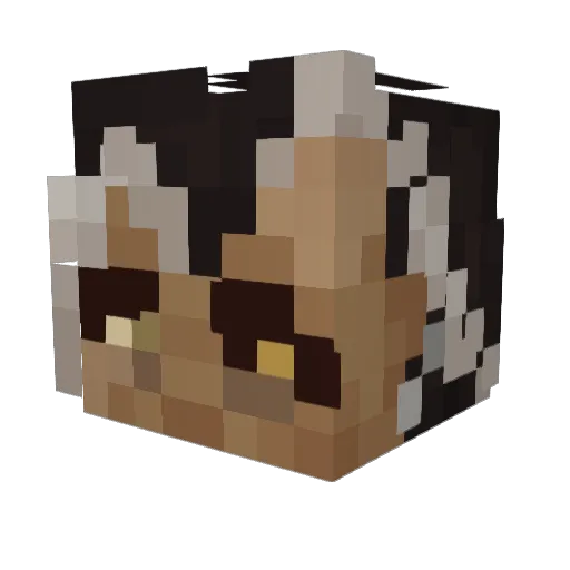 Just_Emmma Minecraft avatar head, 3D render