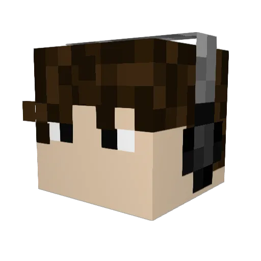 Just_Go_With_It Minecraft avatar head, 3D render
