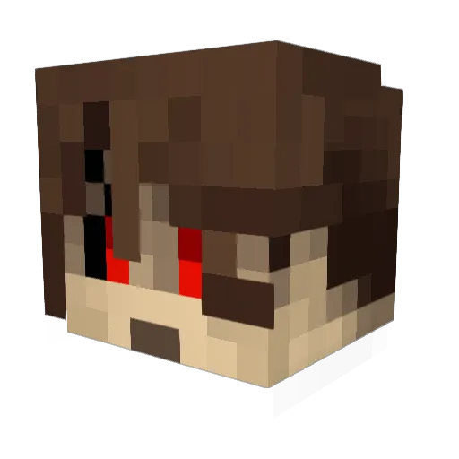 Just_Gr8 Minecraft avatar head, 3D render