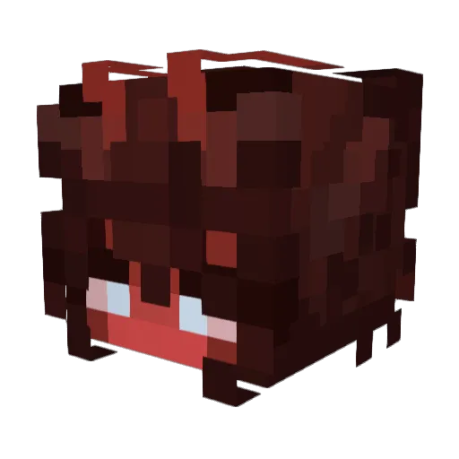 Just_Grit Minecraft avatar head, 3D render