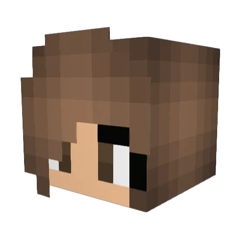 Just_Jess08 Minecraft avatar head, 3D render